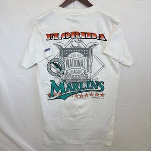 Vintage NWT 1993 Florida Marlins Shirt Trench Ultra Made USA L MLB‎